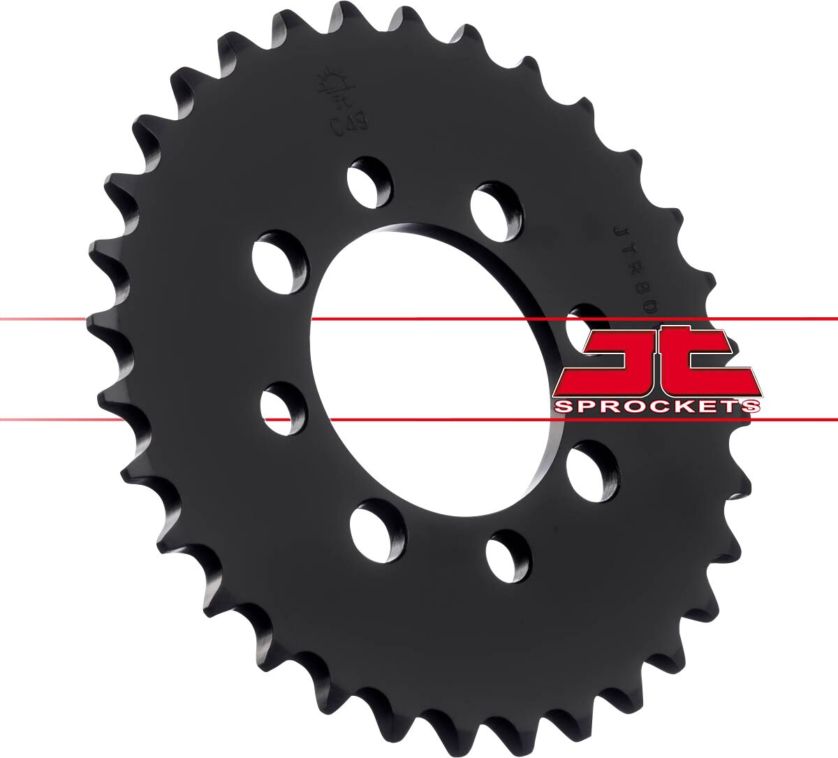 Sort stål bagkædehjul 32T 420 - JTR801.32 - JT Sprockets - Pitboxen.dk