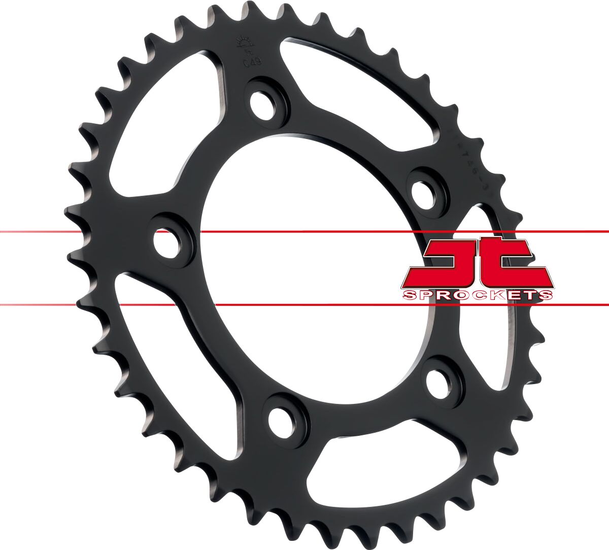 Sort stål bagkædehjul 39T 520 - JTR746.39 - JT Sprockets - Pitboxen.dk