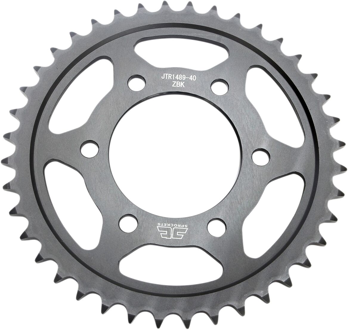 Sort stål bagkædehjul 40T 525 - JTR1489.40ZBK - JT Sprockets - Pitboxen.dk
