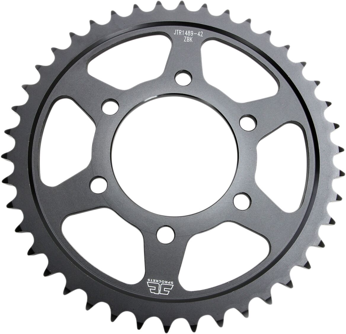 Sort stål bagkædehjul 42T 525 - JTR1489.42ZBK - JT Sprockets - Pitboxen.dk