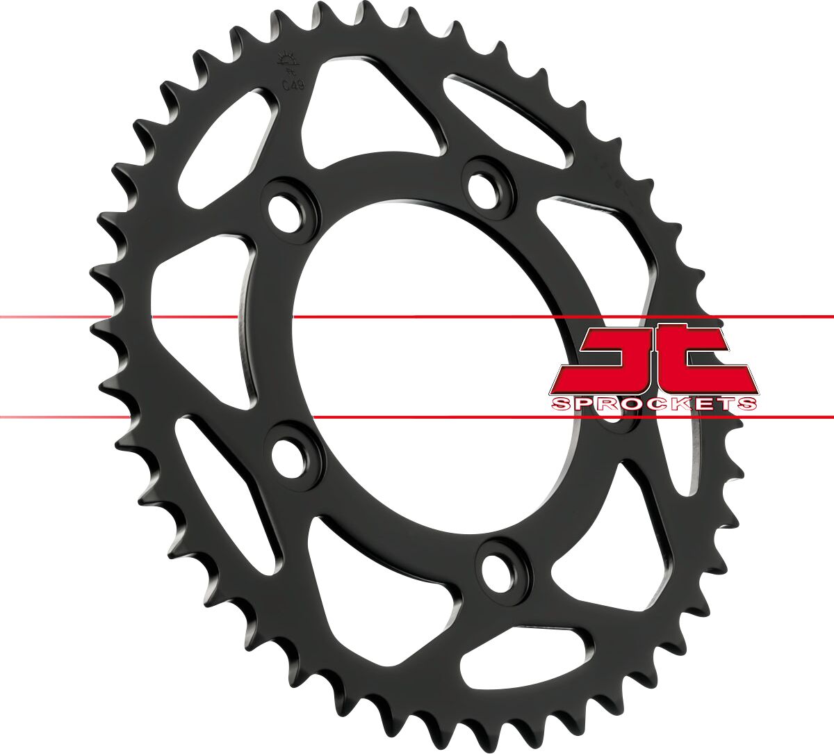 Sort stål bagkædehjul 43T 520 - JTR746.43 - JT Sprockets - Pitboxen.dk