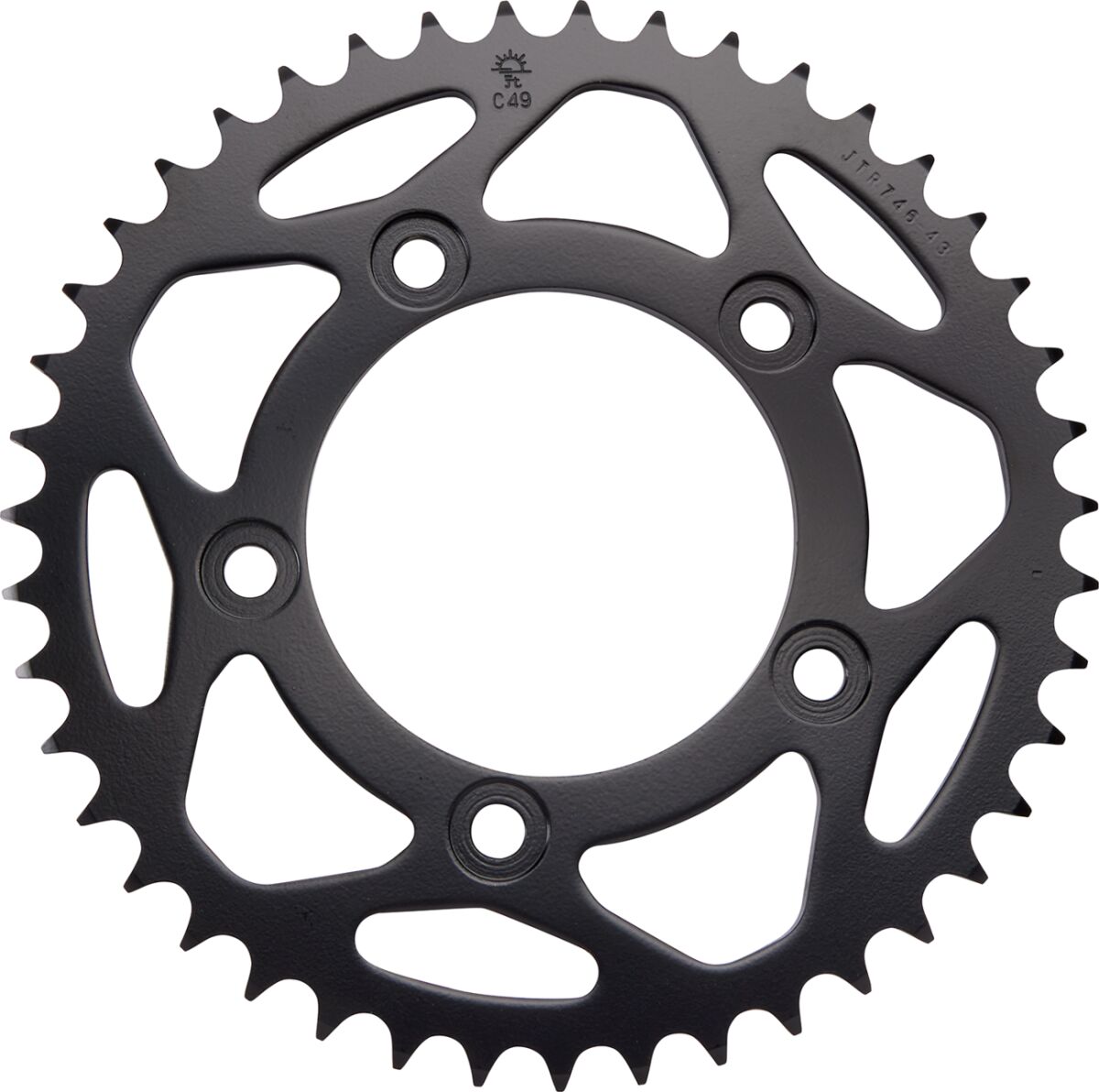 Sort stål bagkædehjul 43T 520 - JTR746.43 - JT Sprockets - Pitboxen.dk