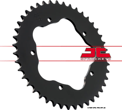 Sort stål bagkædehjul 43T 520 - JTR751.43 - JT Sprockets - Pitboxen.dk