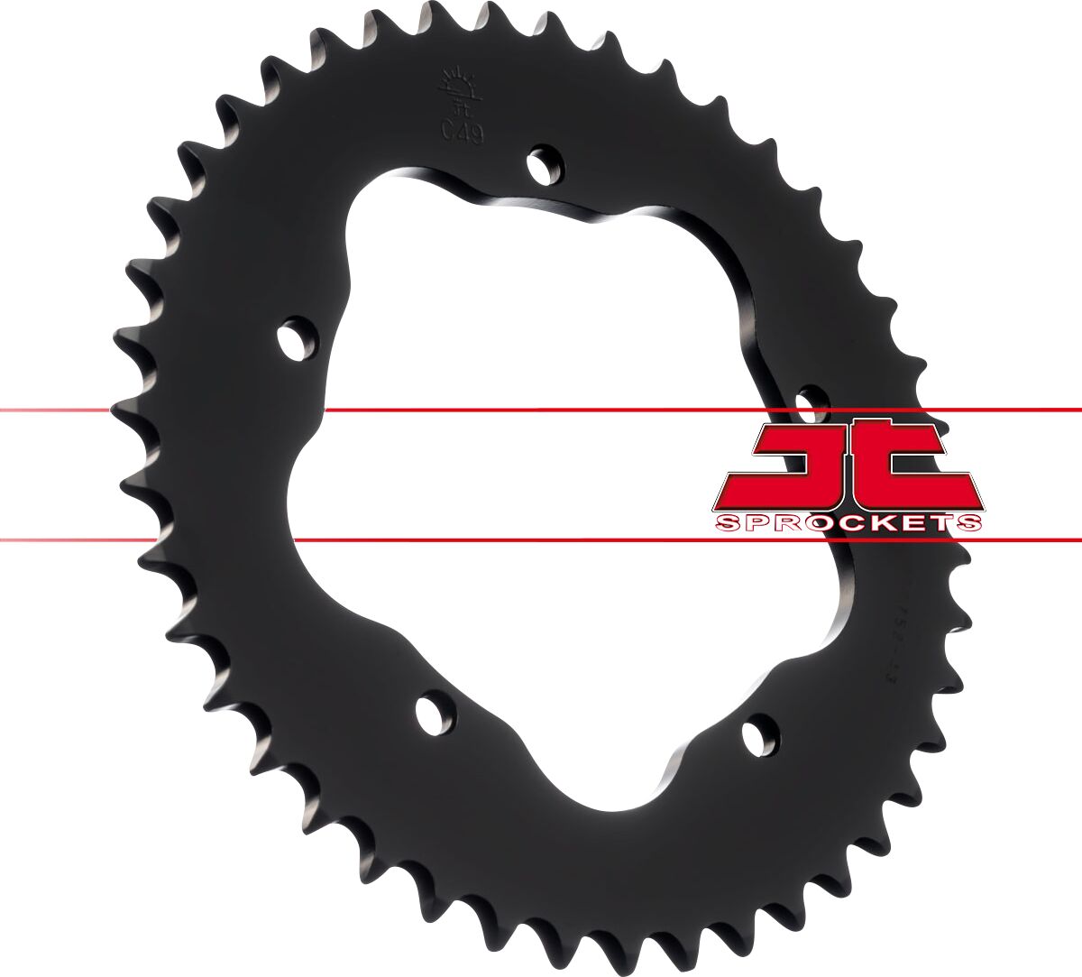 Sort stål bagkædehjul 43T 525 - JTR752.43 - JT Sprockets - Pitboxen.dk