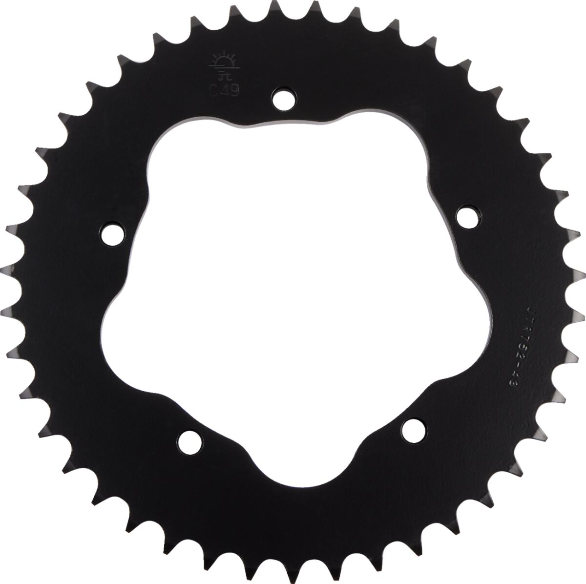 Sort stål bagkædehjul 43T 525 - JTR752.43 - JT Sprockets - Pitboxen.dk