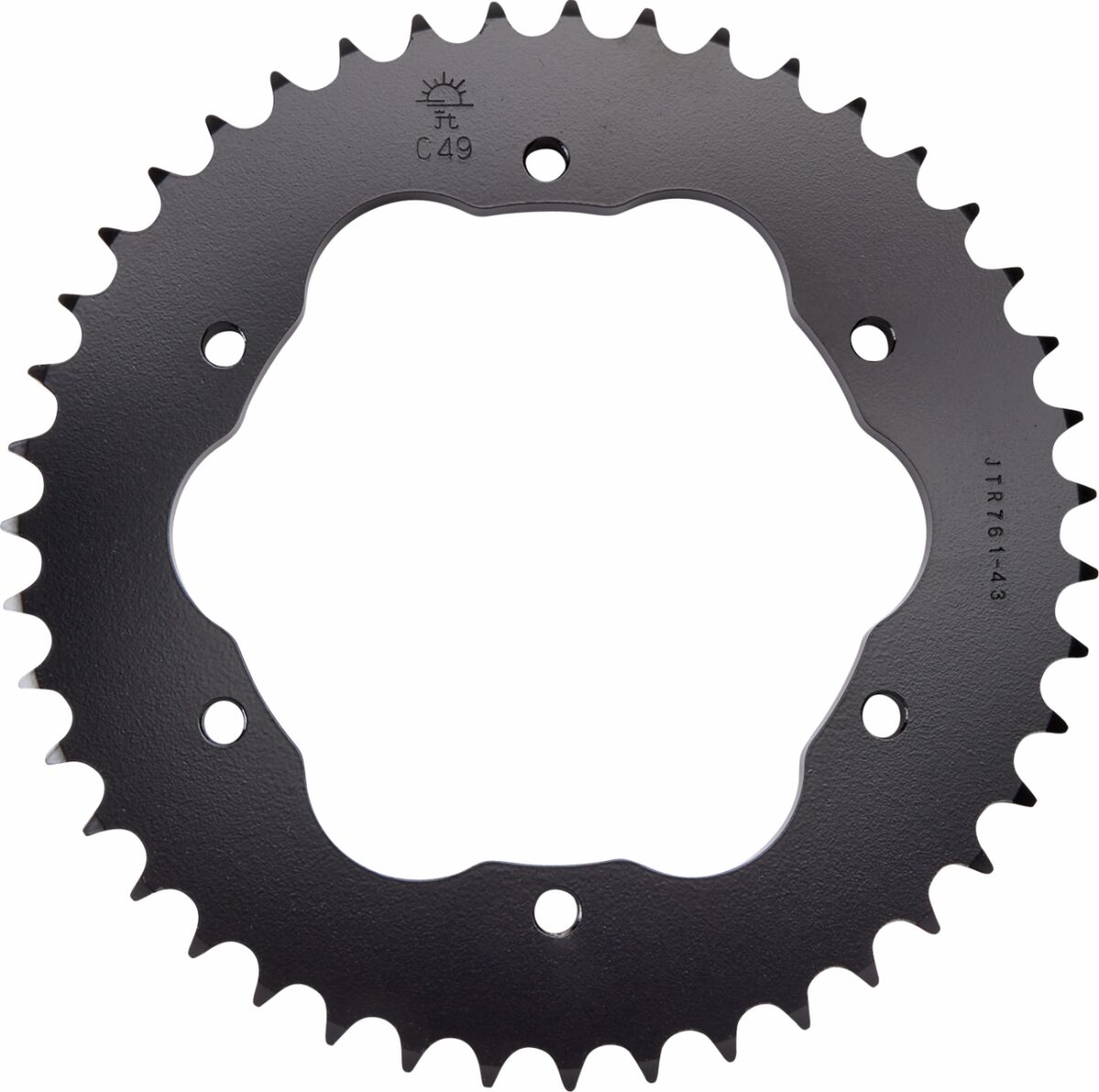 Sort stål bagkædehjul 43T 525 - JTR761.43 - JT Sprockets - Pitboxen.dk