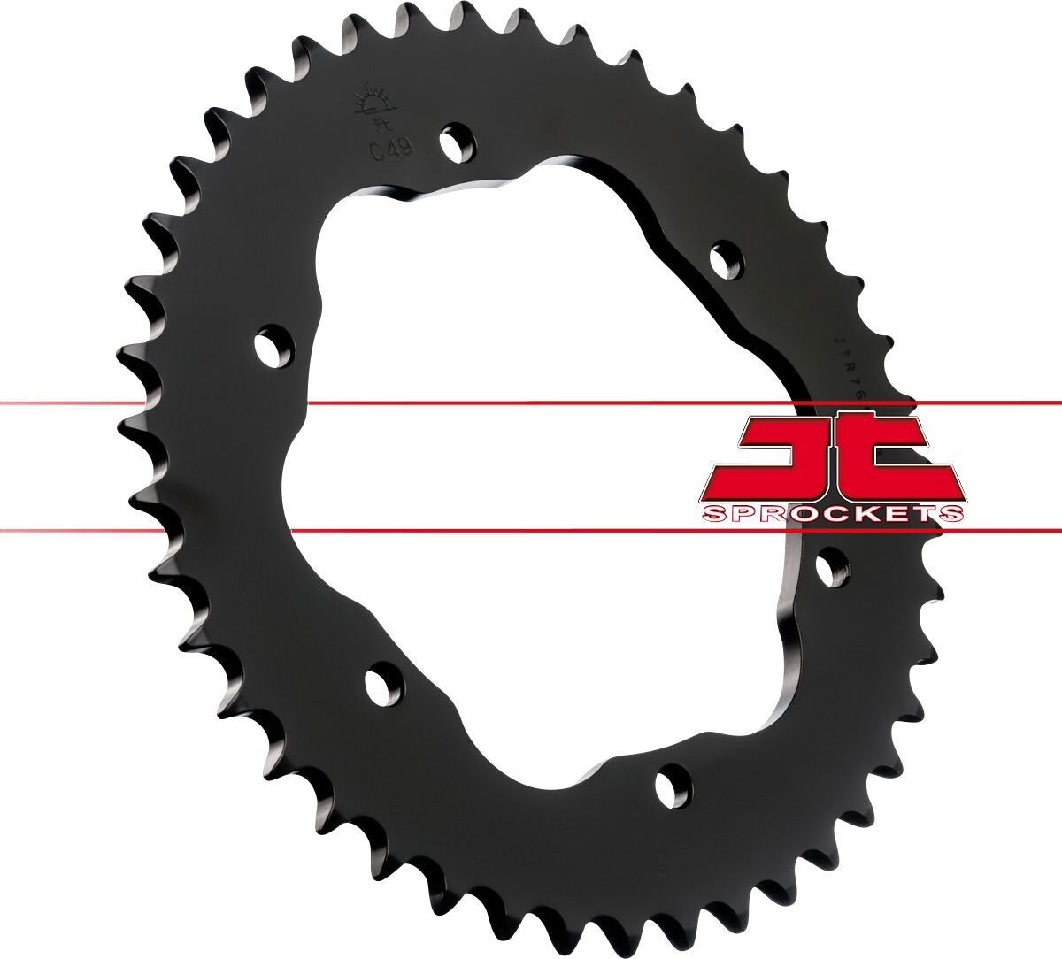 Sort stål bagkædehjul 43T 525 - JTR761.43 - JT Sprockets - Pitboxen.dk