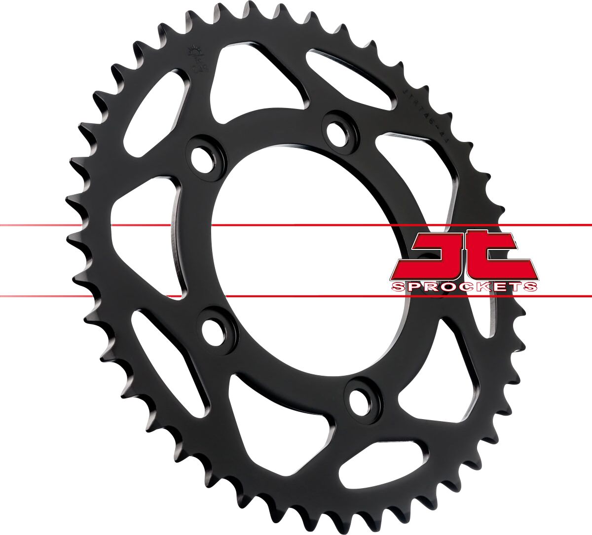 Sort stål bagkædehjul 44T 520 - JTR746.44 - JT Sprockets - Pitboxen.dk