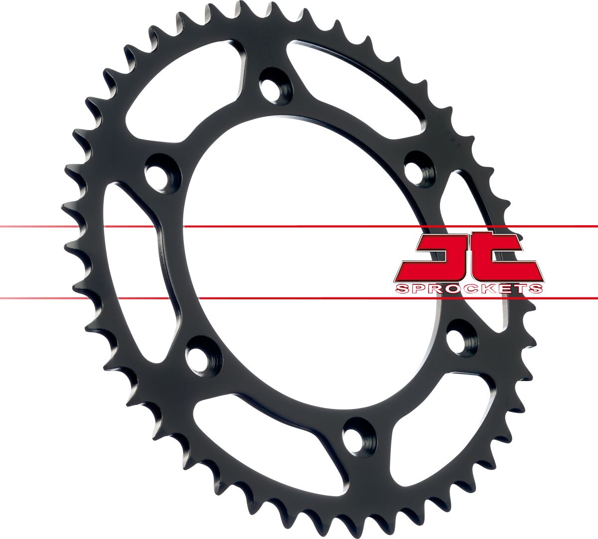 Sort stål bagkædehjul 44T 520 - JTR897.44 - JT Sprockets - Pitboxen.dk