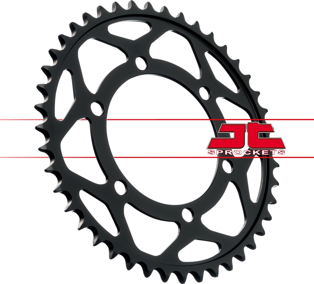 Sort stål bagkædehjul 44T 525 - JTR2014.44 - JT Sprockets - Pitboxen.dk
