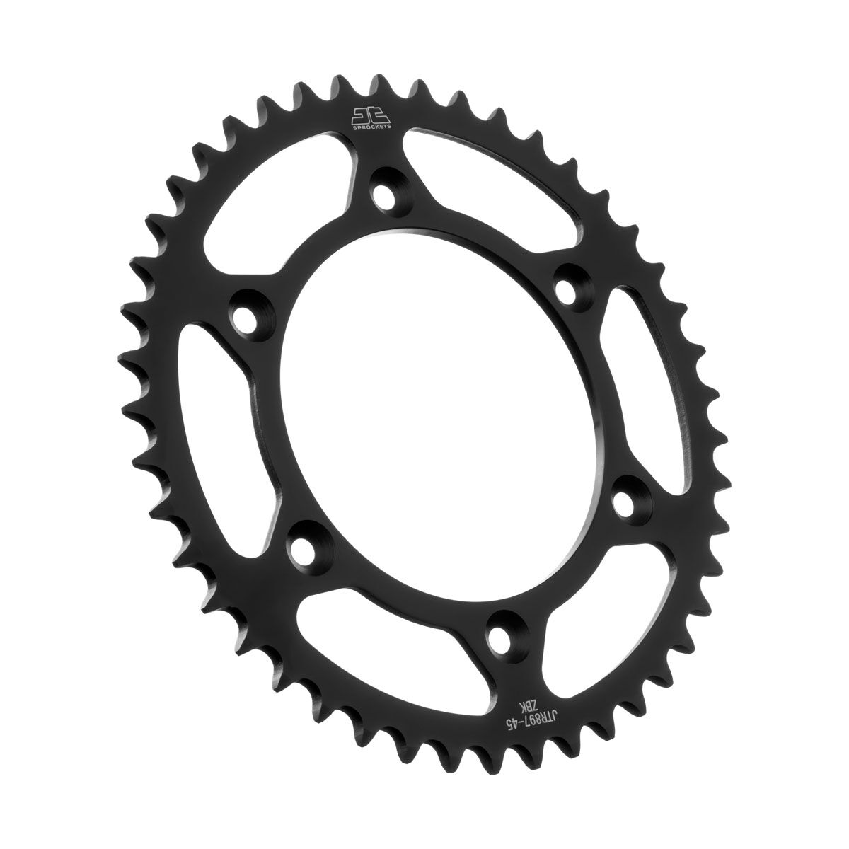 Sort stål bagkædehjul 45T 520 - JTR897.45ZBK - JT Sprockets - Pitboxen.dk