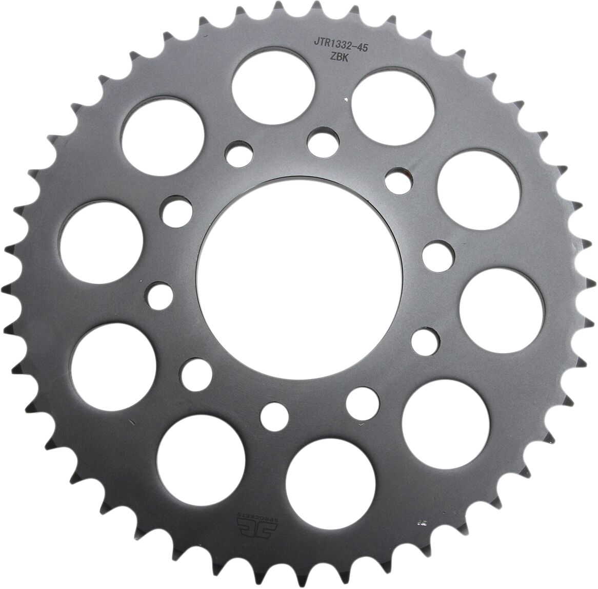 Sort stål bagkædehjul 45T 525 - JTR1332.45ZBK - JT Sprockets - Pitboxen.dk