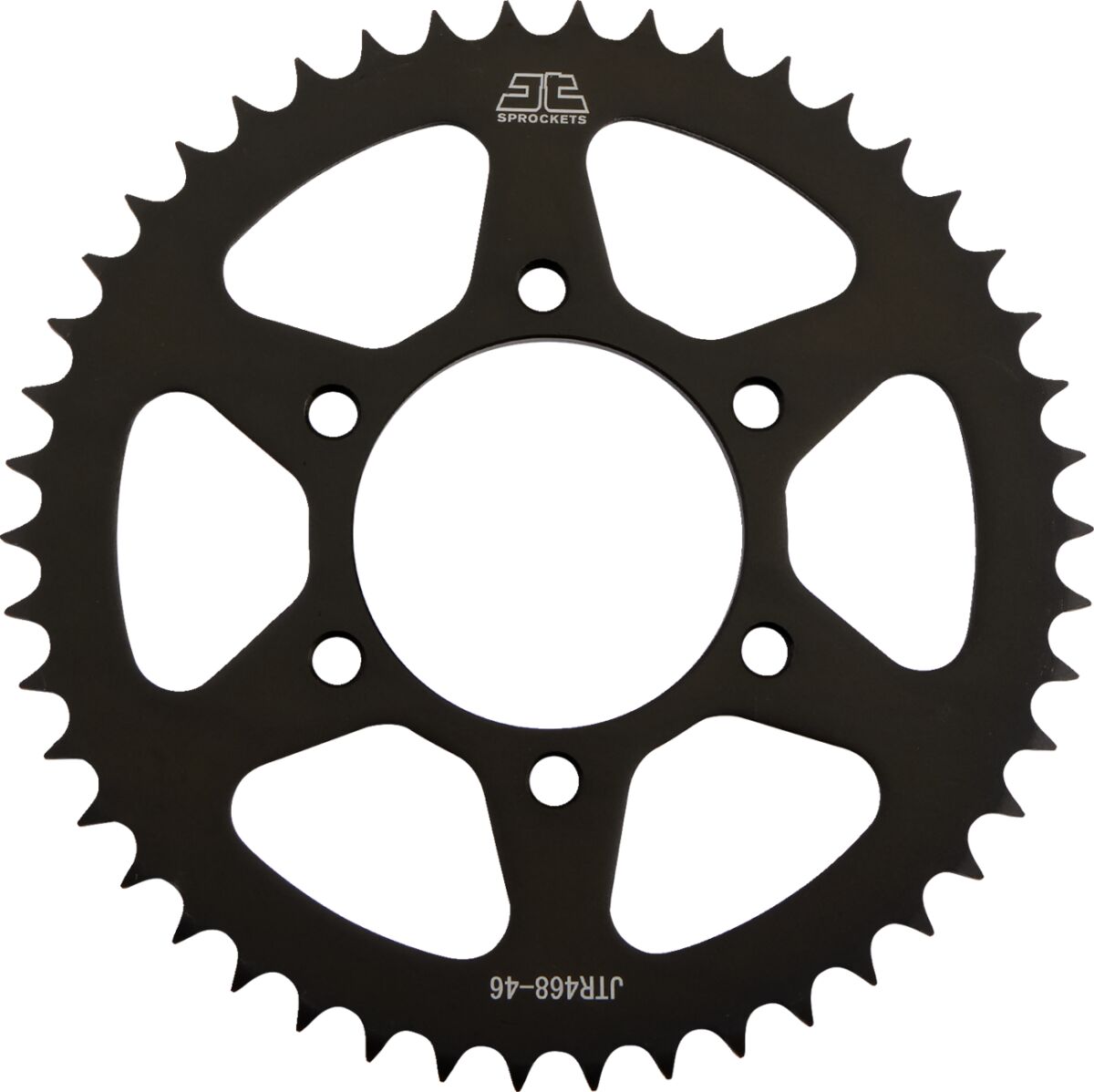 Sort stål bagkædehjul 46T 428 - JTR468.46 - JT Sprockets - Pitboxen.dk