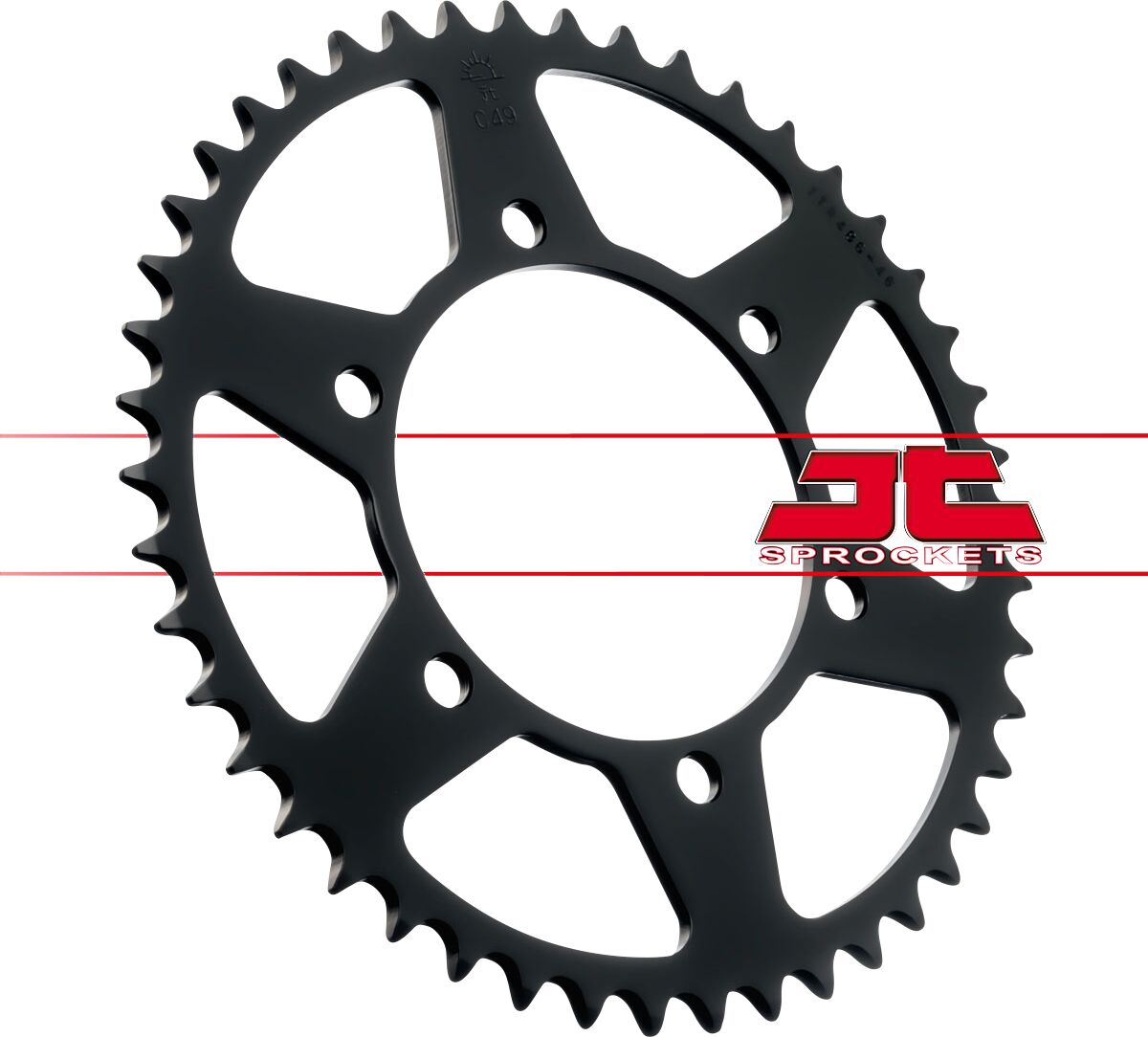 Sort stål bagkædehjul 46T 520 - JTR486.46 - JT Sprockets - Pitboxen.dk