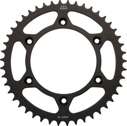 Sort stål bagkædehjul 46T 520 - JTR897.46 - JT Sprockets - Pitboxen.dk