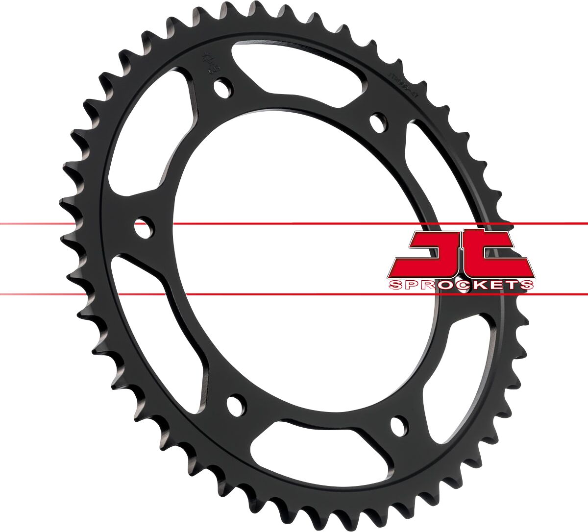 Sort stål bagkædehjul 47T 525 - JTR6.47 - JT Sprockets - Pitboxen.dk
