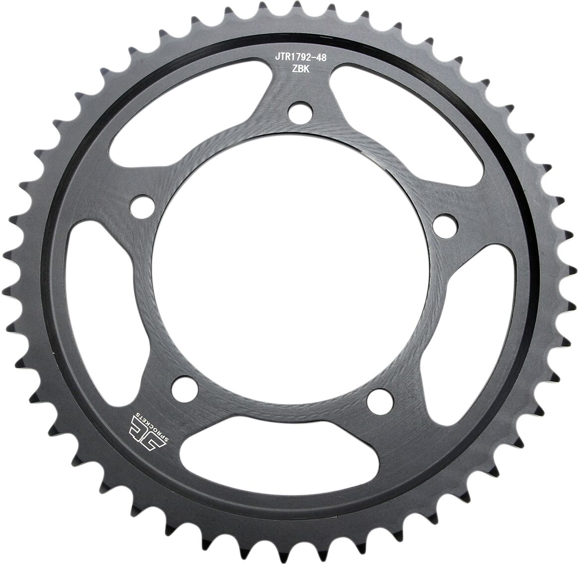 Sort stål bagkædehjul 48T 525 - JTR1792.48ZBK - JT Sprockets - Pitboxen.dk