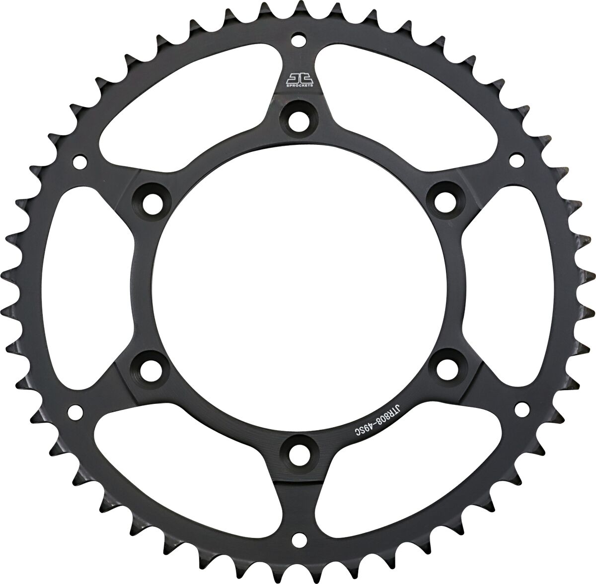 Sort stål bagkædehjul 49T 520 - JTR808.49SC - JT Sprockets - Pitboxen.dk