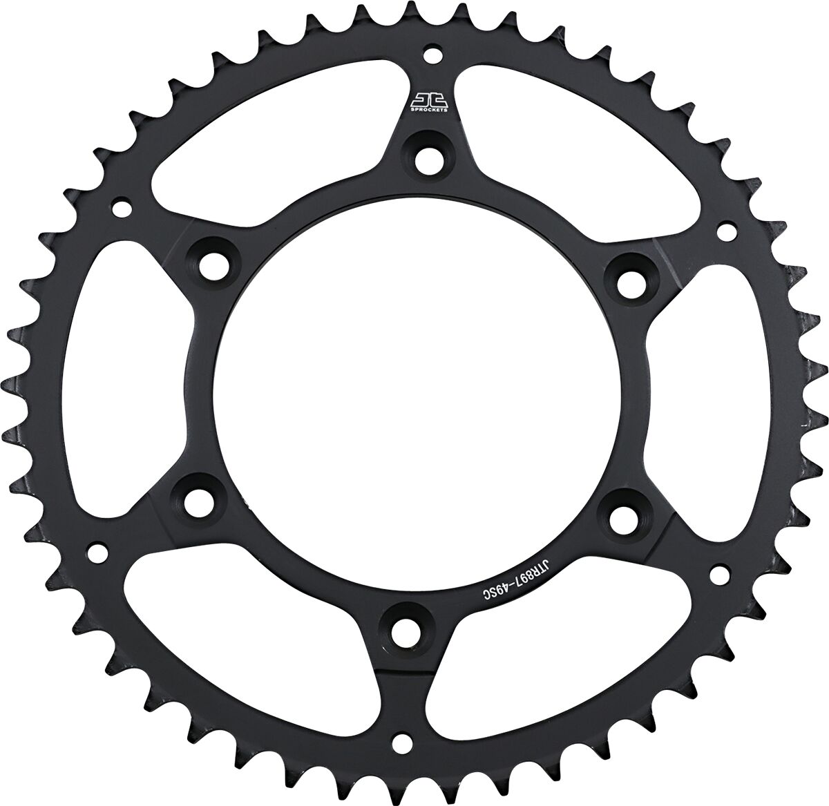 Sort stål bagkædehjul 49T 520 - JTR897.49SC - JT Sprockets - Pitboxen.dk