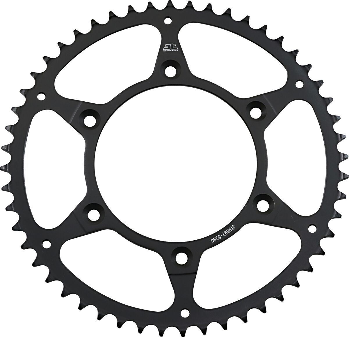 Sort stål bagkædehjul 52T 520 - JTR897.52SC - JT Sprockets - Pitboxen.dk