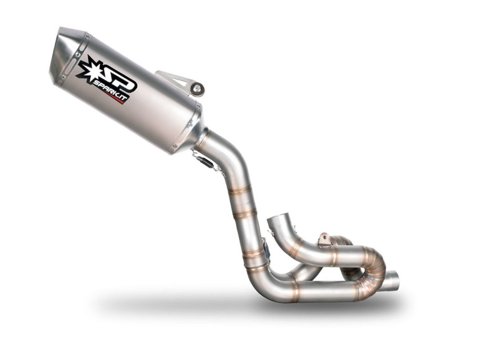 SPARK FORCE FULL UDSTØDNING SYSTEM LYDDÆMPER TITANIUM - Pitboxen.dk