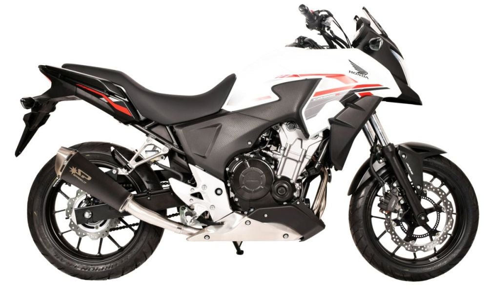 SPARK FORCE SLIP - ON LYDDÆMPER DARK STYLE (RUSTFRI) HONDA CB500/R/F/X - Pitboxen.dk