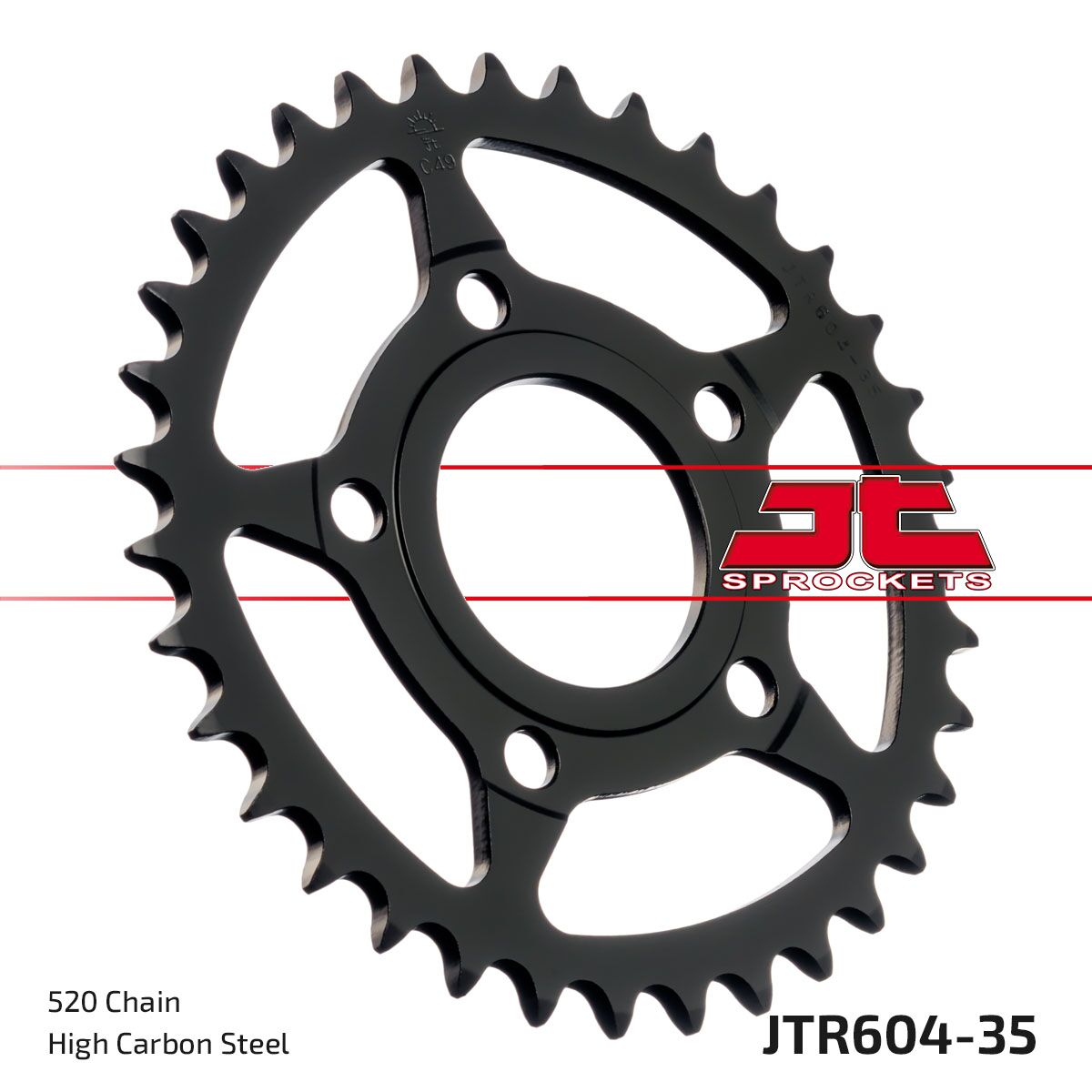 stål bagkædehjul 35T 520 - JTR604.35 - JT Sprockets - Pitboxen.dk