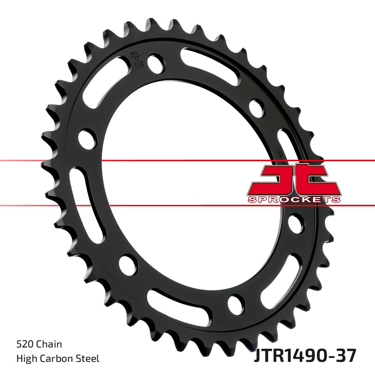 stål bagkædehjul 37T 520 - JTR1490.37 - JT Sprockets - Pitboxen.dk