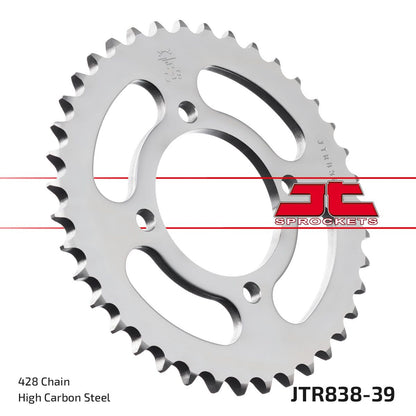 stål bagkædehjul 39T 428 - JTR838.39 - JT Sprockets - Pitboxen.dk