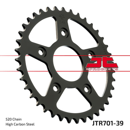 stål bagkædehjul 39T 520 - JTR701.39 - JT Sprockets - Pitboxen.dk
