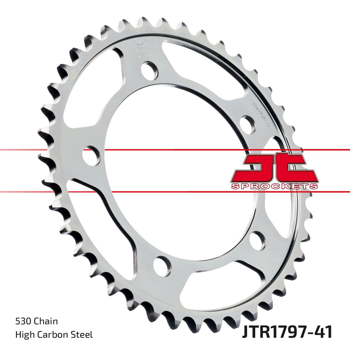 stål bagkædehjul 41T 530 - JTR1797.41 - JT Sprockets - Pitboxen.dk