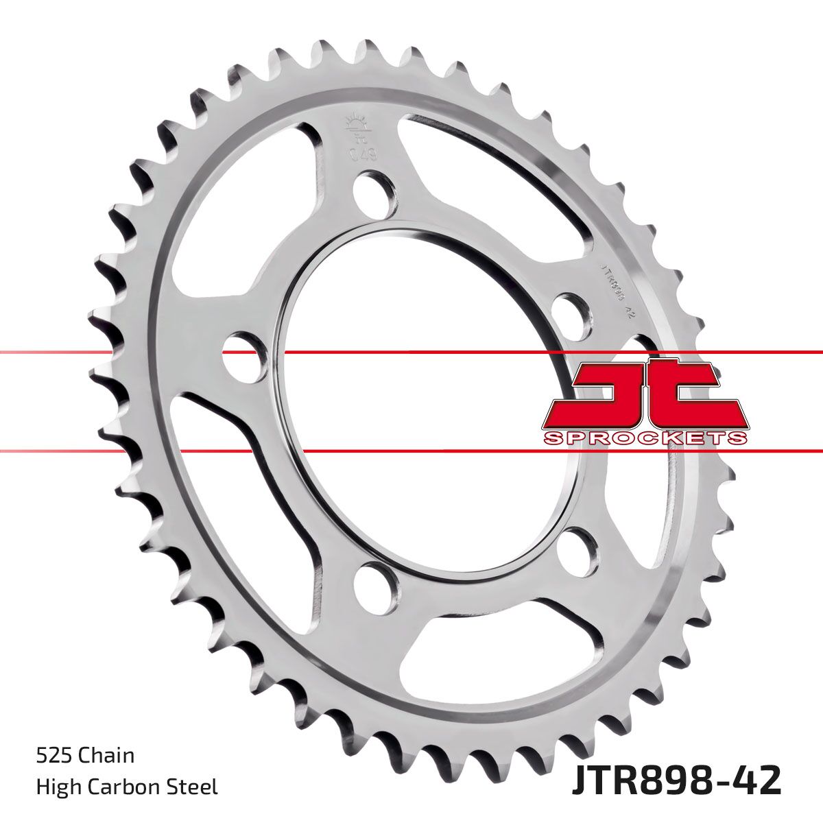 stål bagkædehjul 42T 525 - JTR898.42 - JT Sprockets - Pitboxen.dk