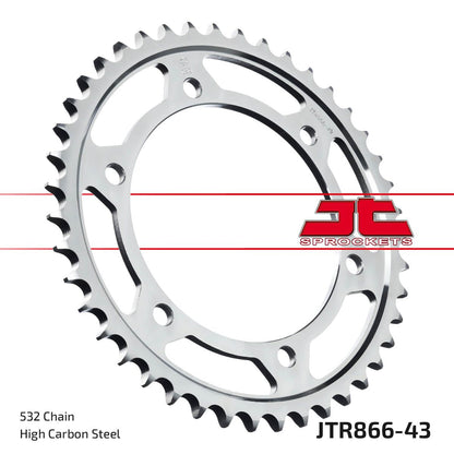 stål bagkædehjul 43T 532 - JTR866.43 - JT Sprockets - Pitboxen.dk
