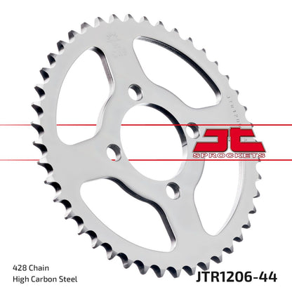 stål bagkædehjul 44T 428 - JTR1206.44 - JT Sprockets - Pitboxen.dk