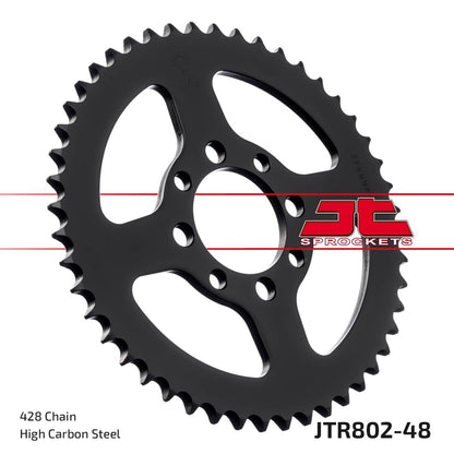 stål bagkædehjul 48T 428 - JTR802.48 - JT Sprockets - Pitboxen.dk