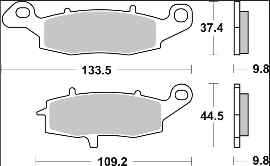 Suzuki Boulevard 06 - 14 m.fl. bremseklodser, sinter SP - Brembo - Pitboxen.dk