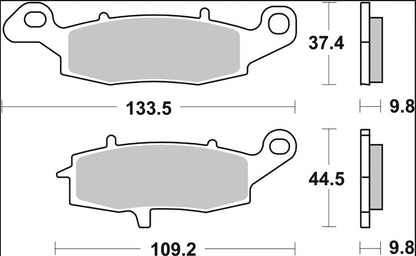 Suzuki Boulevard 06 - 14 m.fl. bremseklodser, sinter SP - Brembo - Pitboxen.dk