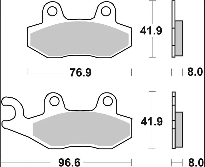 Suzuki Burgman 07-24 m.fl. bremseklodser, Carbon keramisk (OEM) - Brembo 07076