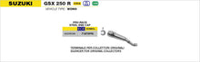 Suzuki GSX 250 R 2017-2020 Arrow udstødning. Slip-on udstødninger, komplette udstødninger, manifold/forrør. Find det hos Pitboxen.dk