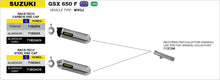Suzuki GSX 650 F 2007-2015 Arrow udstødning. Slip-on udstødninger, komplette udstødninger, manifold/forrør. Find det hos Pitboxen.dk
