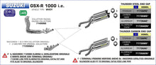 Suzuki GSX-R 1000 i.e. 2009-2011 Arrow udstødning. Slip-on udstødninger, komplette udstødninger, manifold/forrør. Find det hos Pitboxen.dk