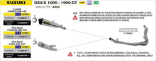 Suzuki GSX-S 1000 / 1000 GT 2021-2024 Arrow udstødning. Slip-on udstødninger, komplette udstødninger, manifold/forrør. Find det hos Pitboxen.dk