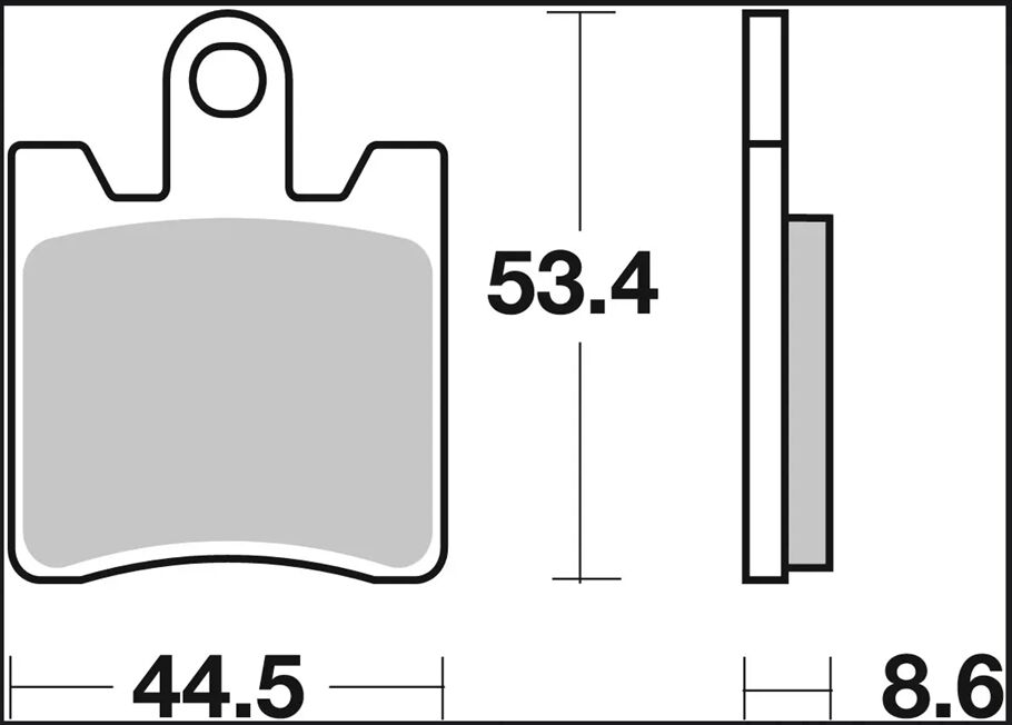 Sym Joymax 07 - 15 m.fl. bremseklodser, Carbon keramisk (OEM) - Brembo - Pitboxen.dk