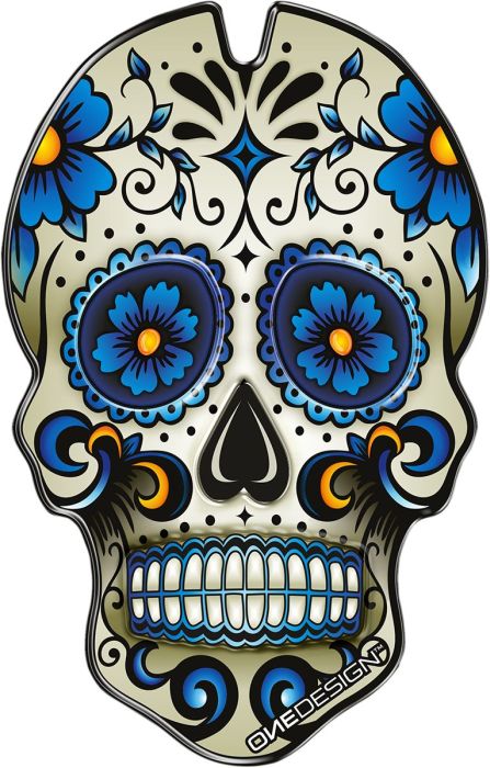Tankpad "Blue skull" - Pitboxen.dk