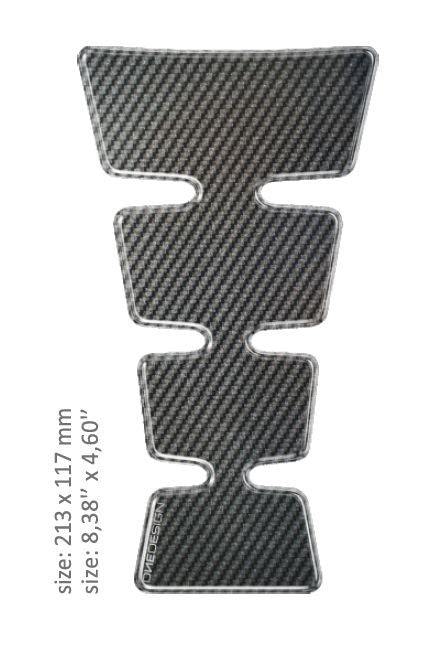 Tankpad - carbon / guld - Pitboxen.dk