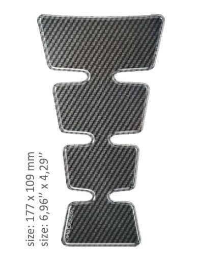 Tankpad - carbon / guld - Pitboxen.dk
