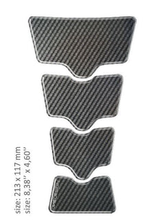 Tankpad carbon / guld - Pitboxen.dk