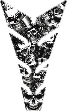 Tankpad "Max skulls 1" - Pitboxen.dk