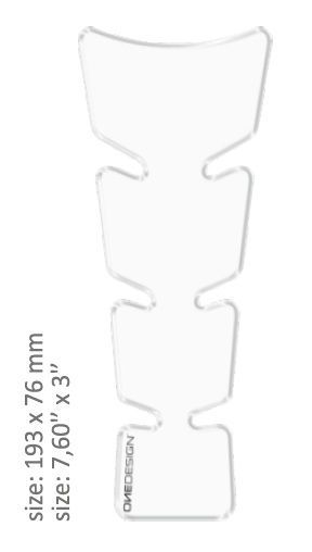 Tankpad "Slim" - Tranparent - Pitboxen.dk