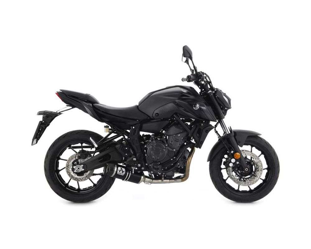 Arrow komplet udstødning til Yamaha MT-07, Euro 4 godkendt med katalysator